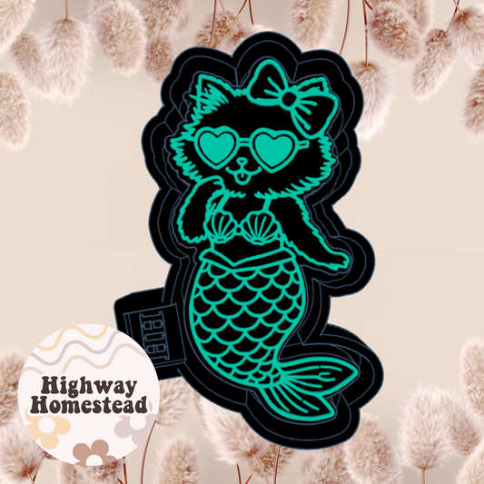 Mermaid Cat Freshie Mold