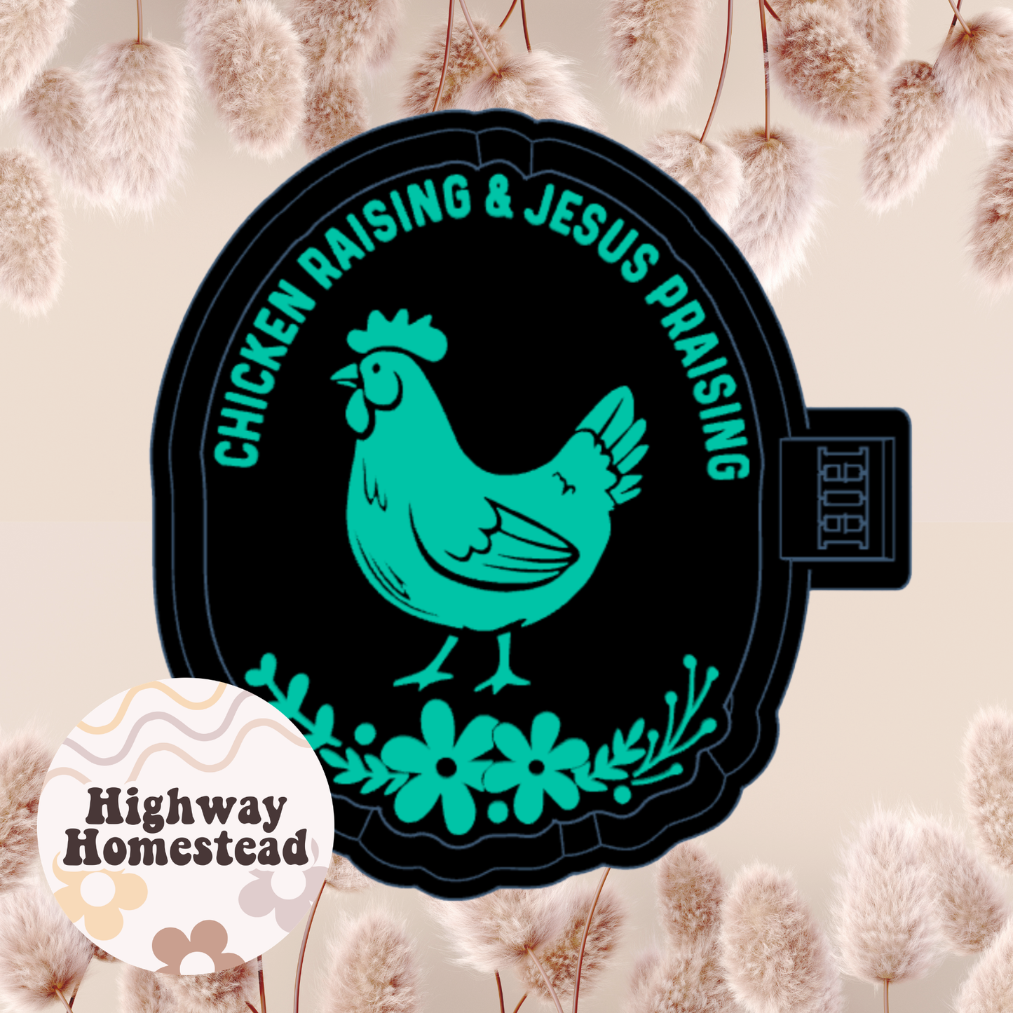 Chicken Raising and Jesus Praying Freshie Mold