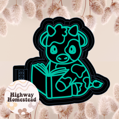 Book Cow Freshie Mold