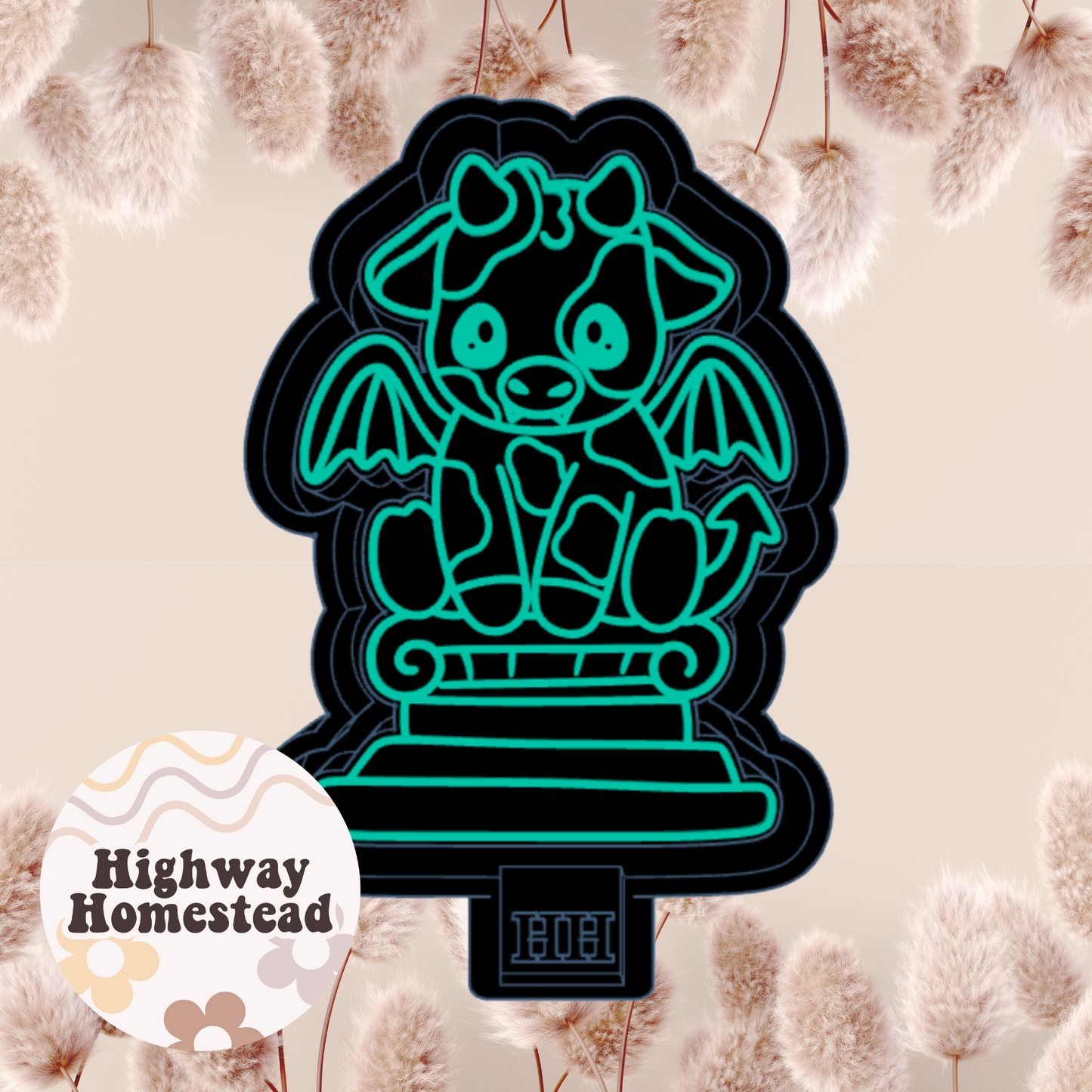Gargoyle Cow Freshie Mold