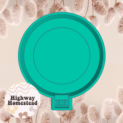 4" Round 3" Cardstock Spot Freshie Mold