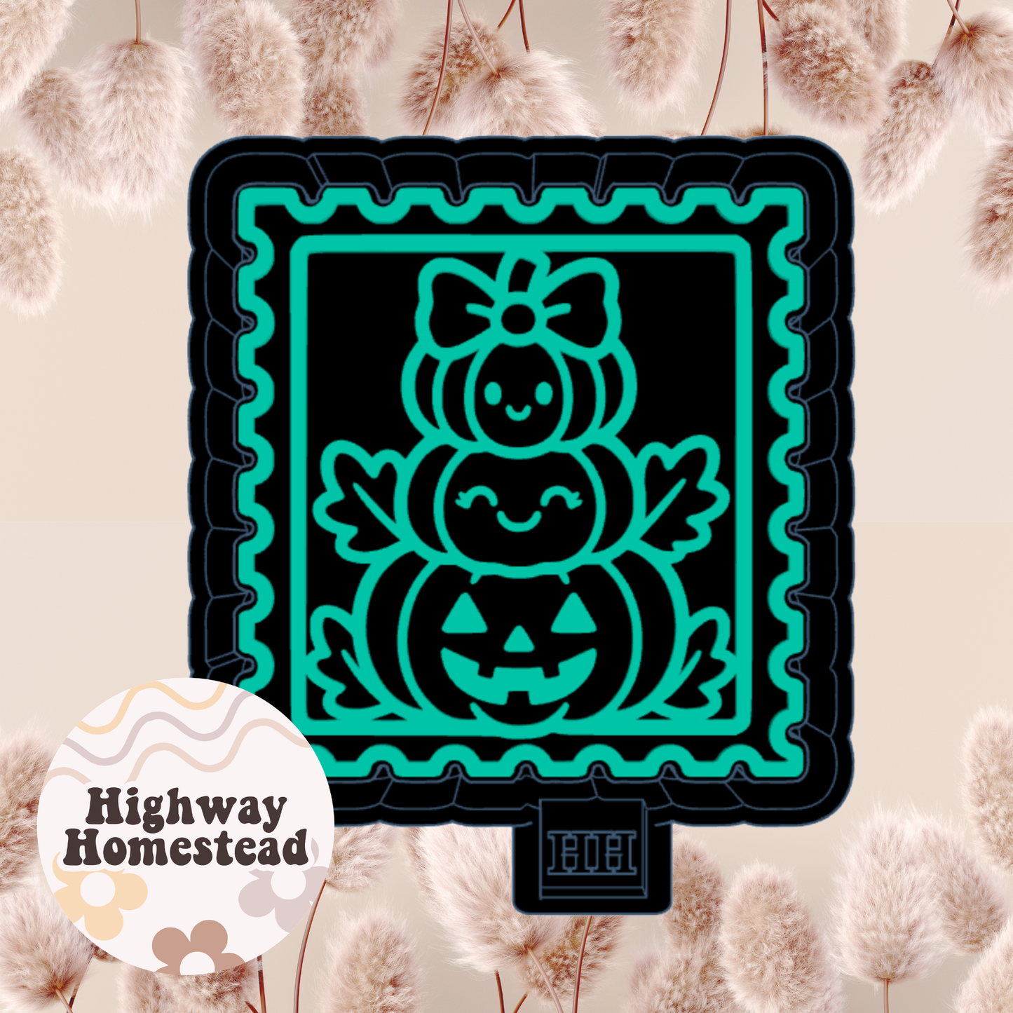 Stacked Pumpkin Stamp Freshie Mold