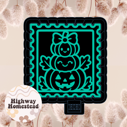 Stacked Pumpkin Stamp Freshie Mold
