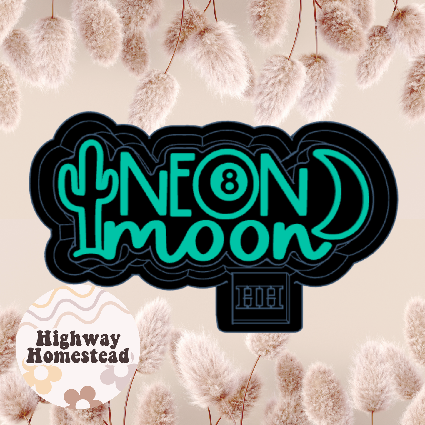 Neon Moon Freshie Mold