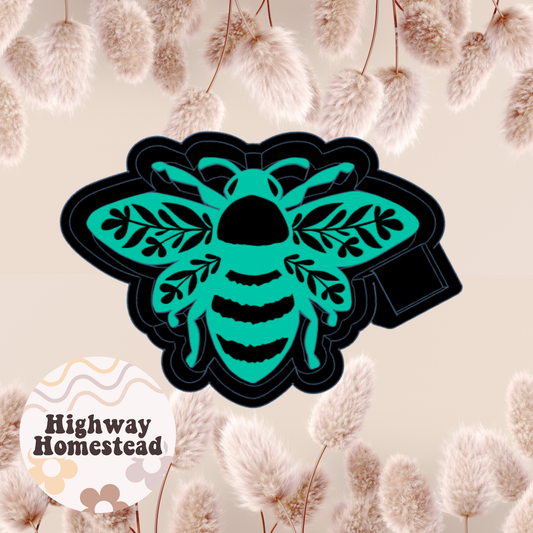 Floral Bee Freshie Mold