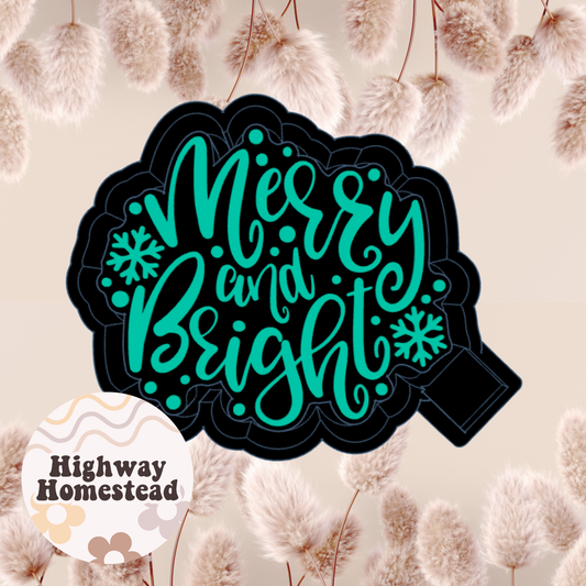 Merry and Bright Freshie Mold