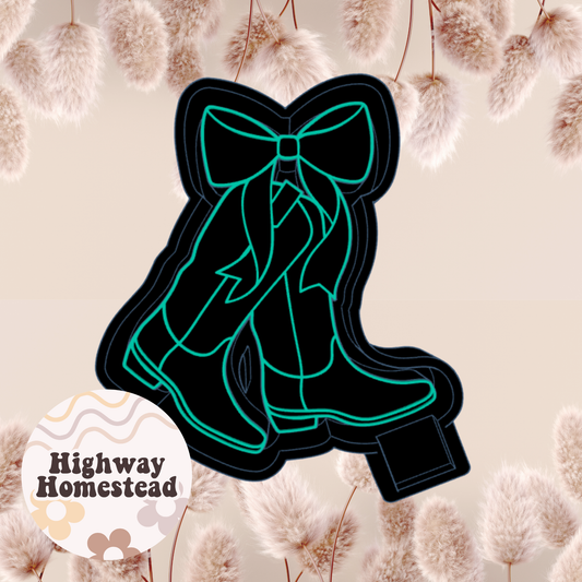 Cowboy Boots & Bow Freshie Mold