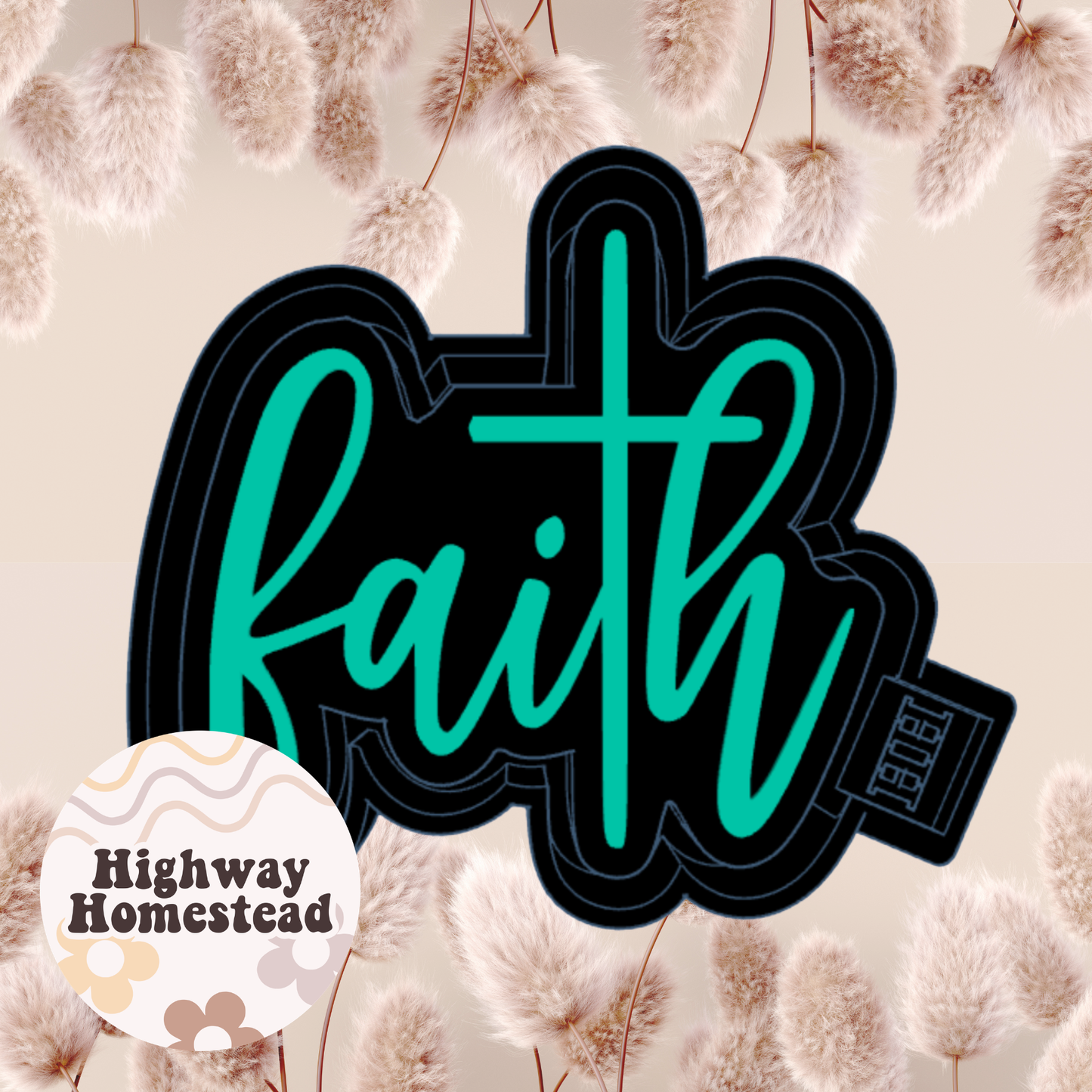 Faith with a Cross Freshie Mold