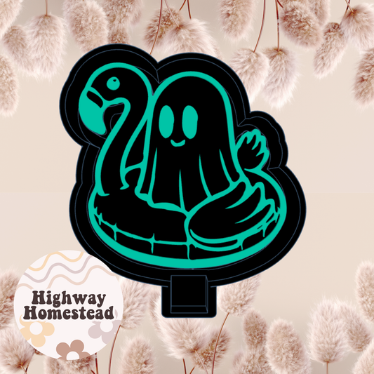 Ghost on a Floatie Freshie Mold