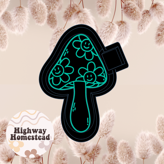 Floral Mushroom Freshie Mold