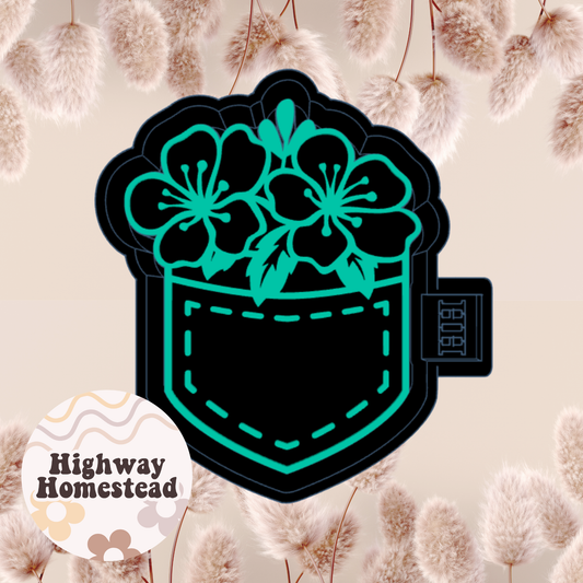 Flower Pocket Freshie Mold