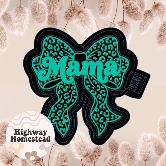 Mama with Cheetah Bow Freshie Mold