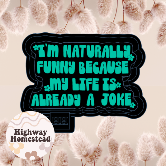I'm Naturally Funny Freshie Mold