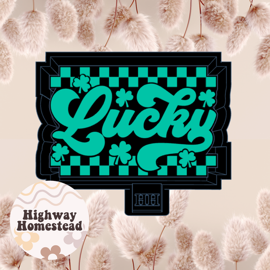 Lucky Checkered Freshie Mold
