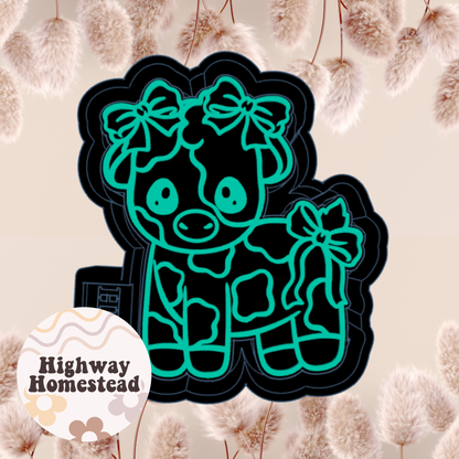 Cow with Bows Freshie Mold