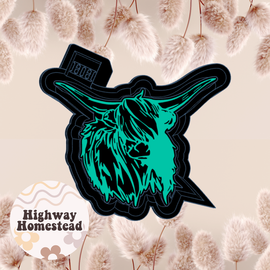 Highland Cow Freshie Mold