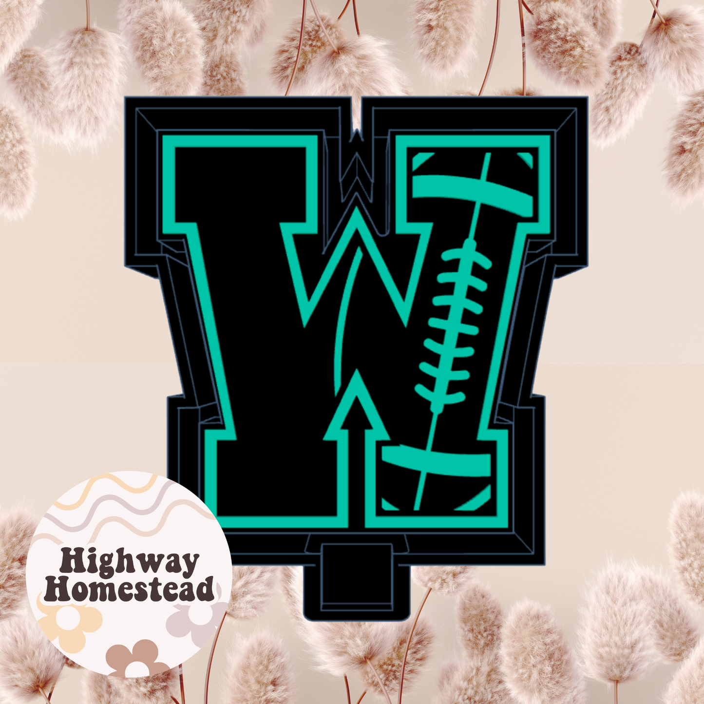 Football Letters Freshie Mold