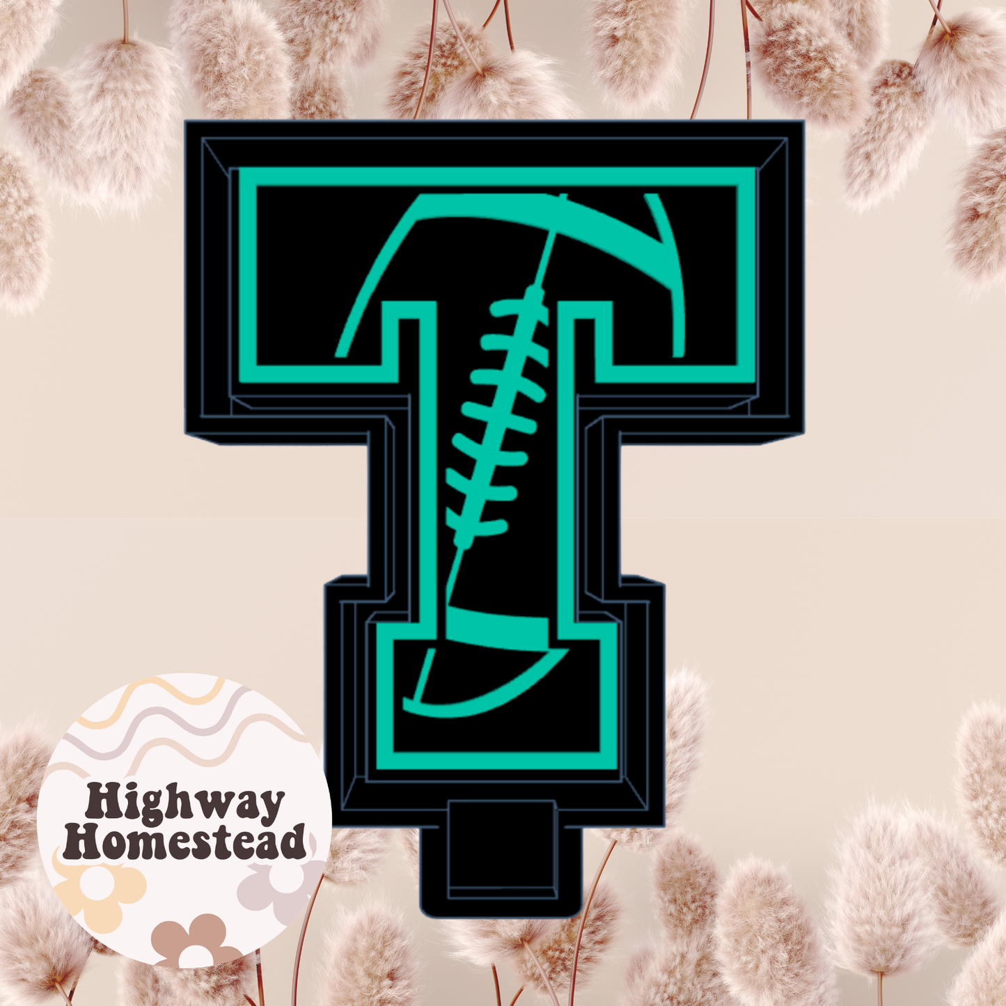Football Letters Freshie Mold