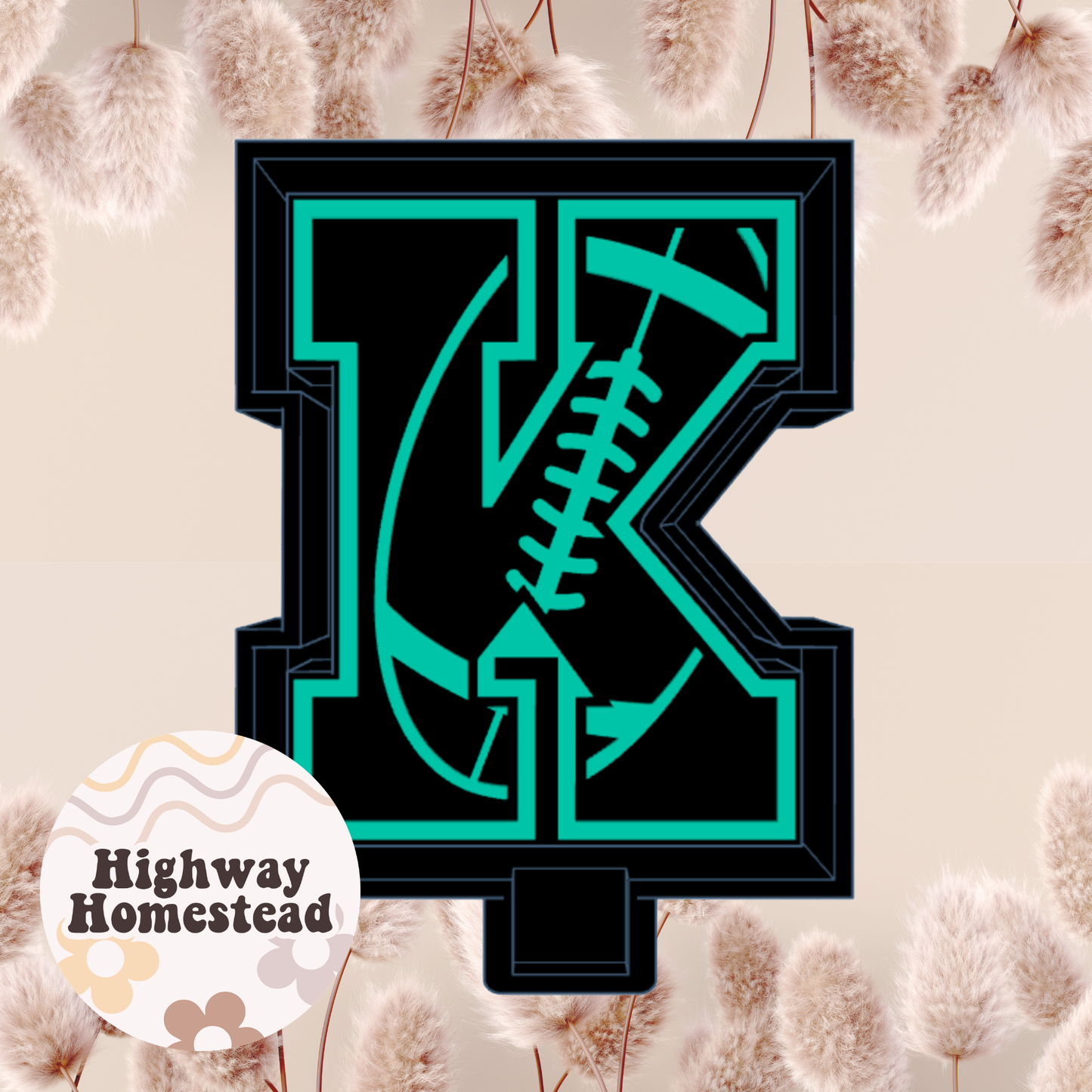 Football Letters Freshie Mold