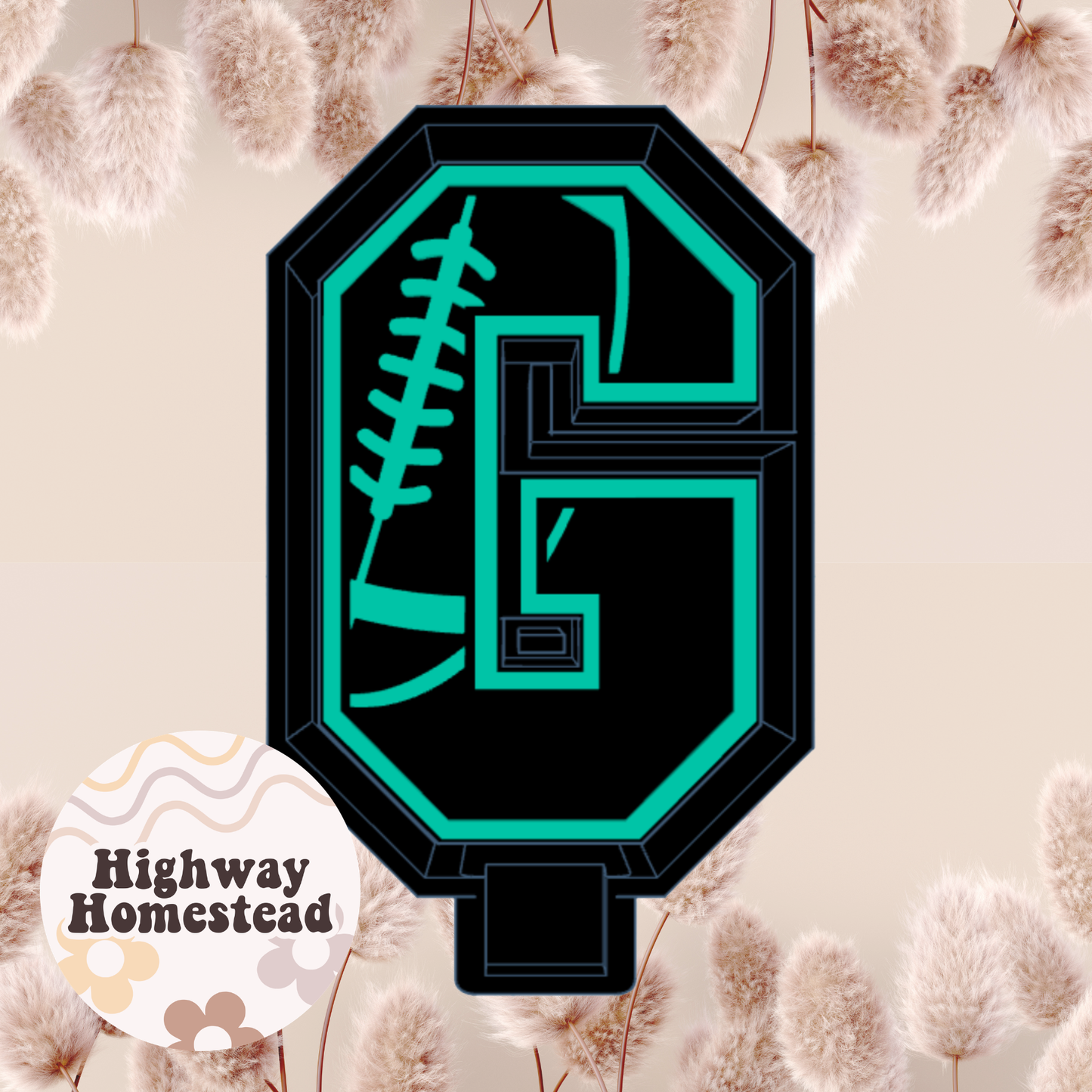 Football Letters Freshie Mold