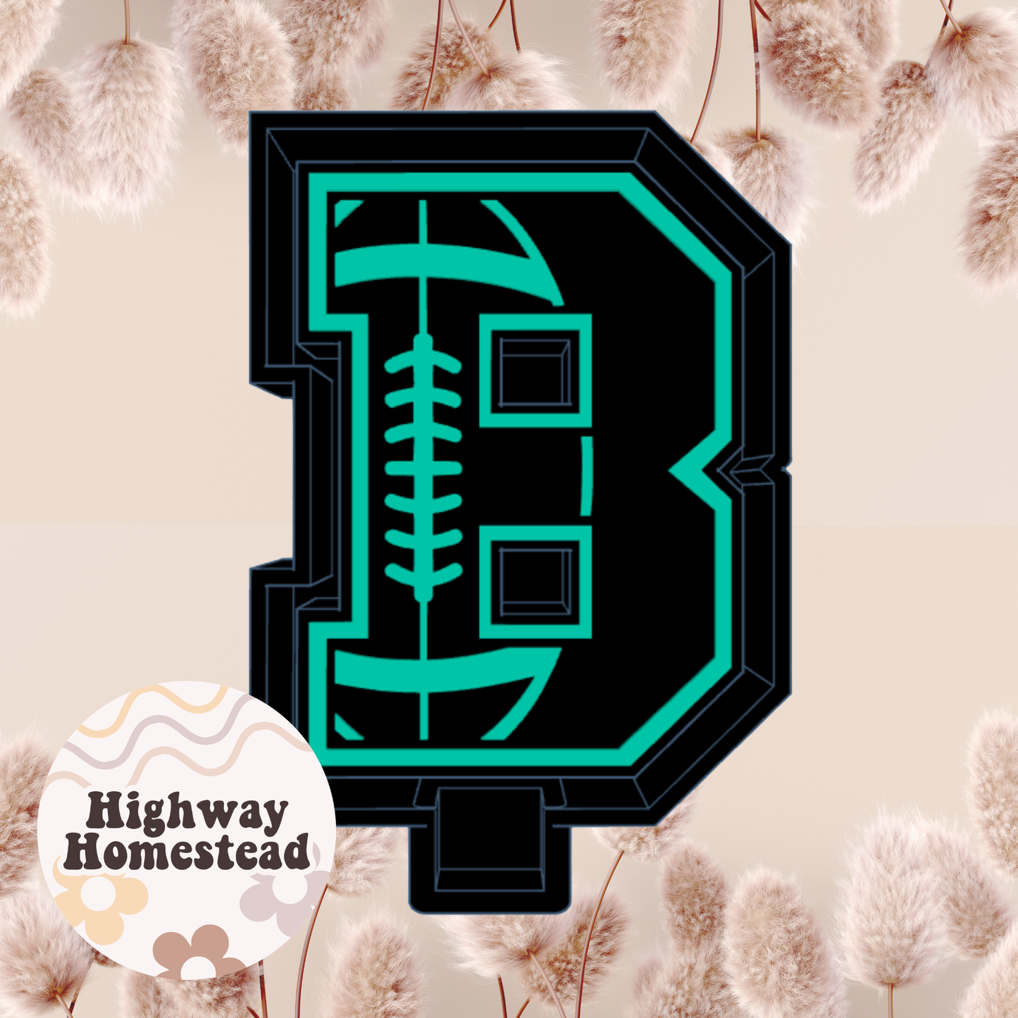 Football Letters Freshie Mold