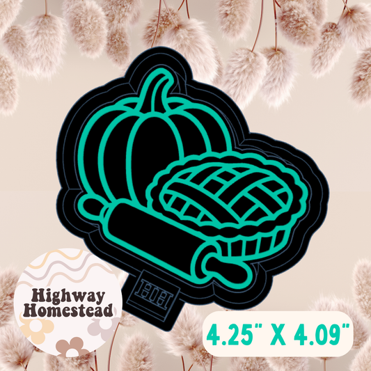 Pumpkin Pie Rolling Pin Freshie Mold