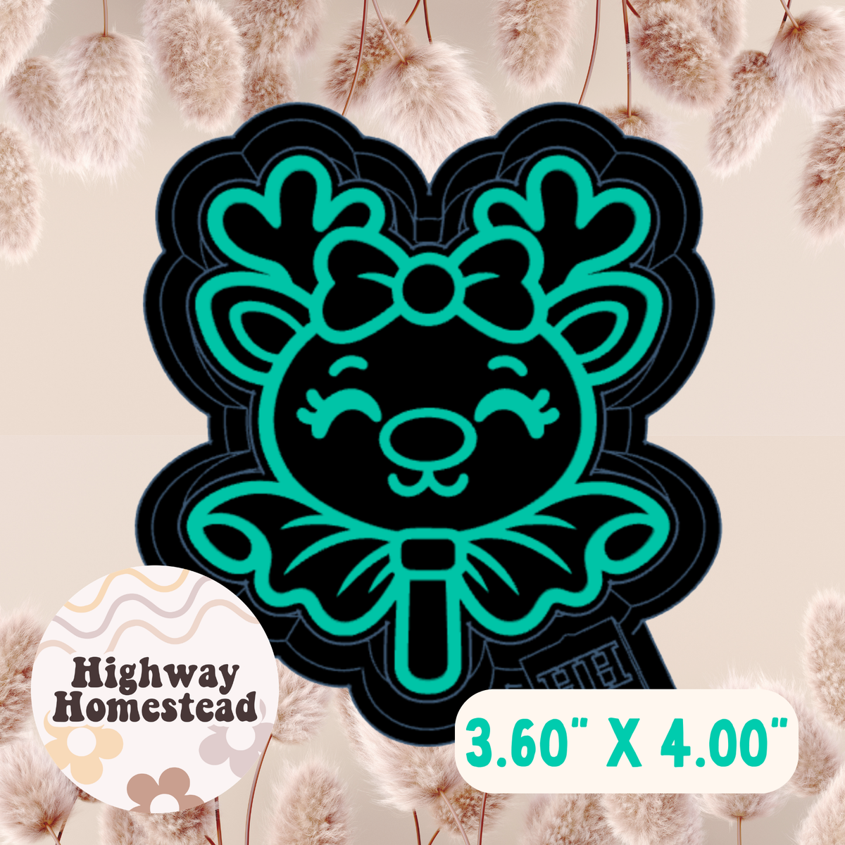 Reindeer Lollipop Freshie Mold