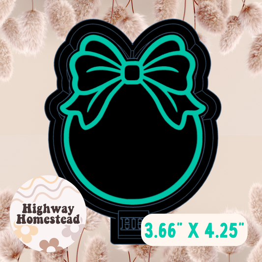 Round Bow Freshie Mold