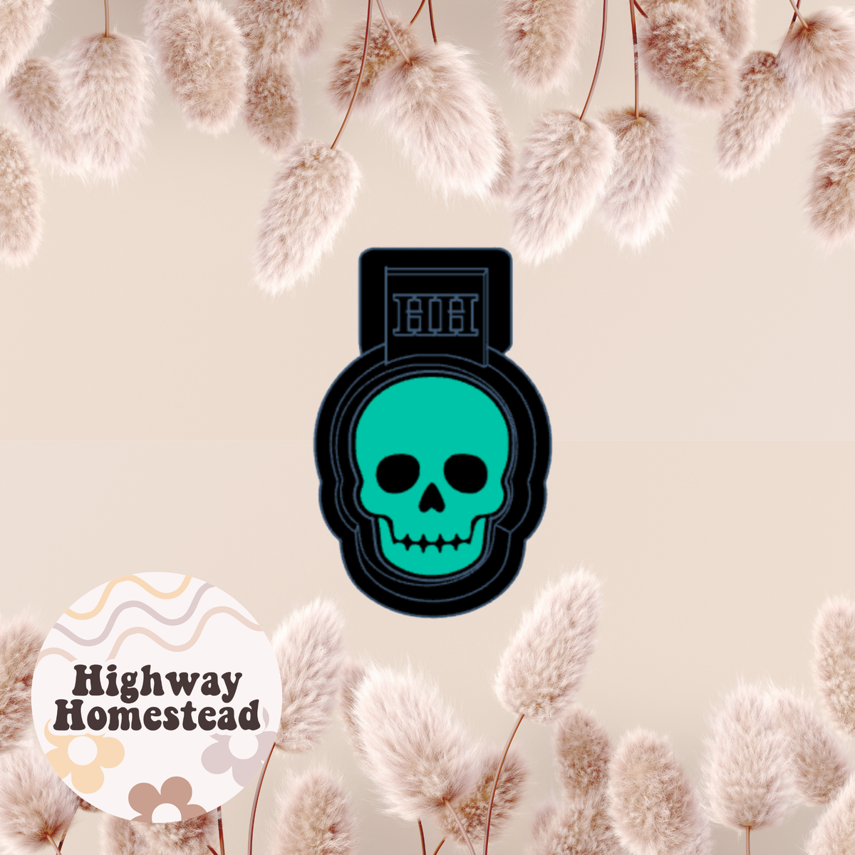Skull Charm Freshie Mold