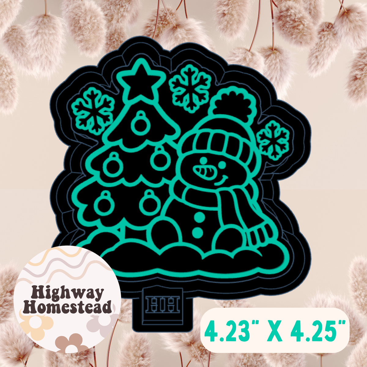 Snowman Christmas Tree Freshie Mold