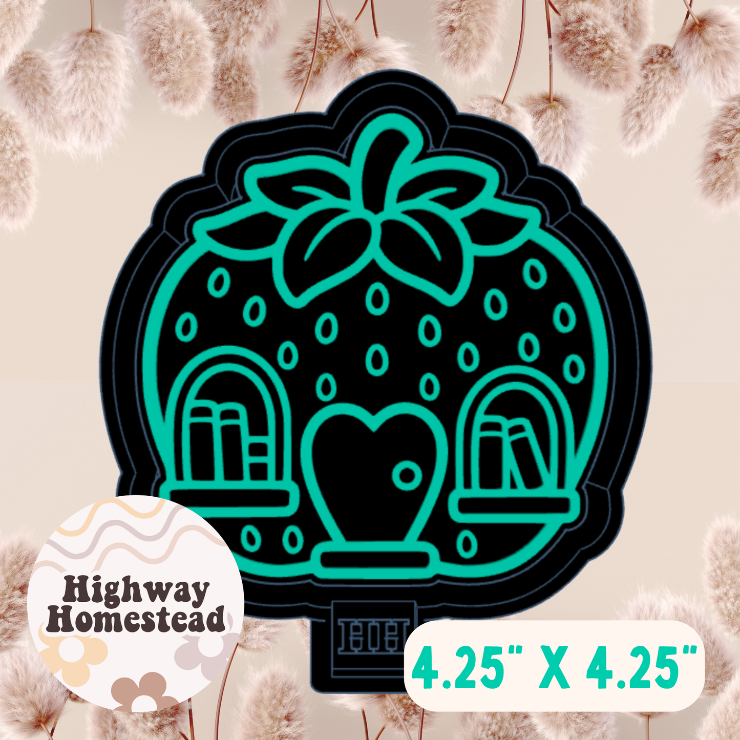 Strawberry Bookstore Freshie Mold