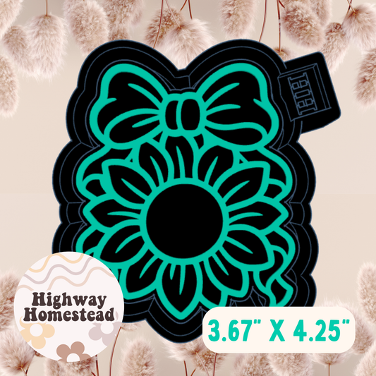 Sunflower Bow Freshie Mold