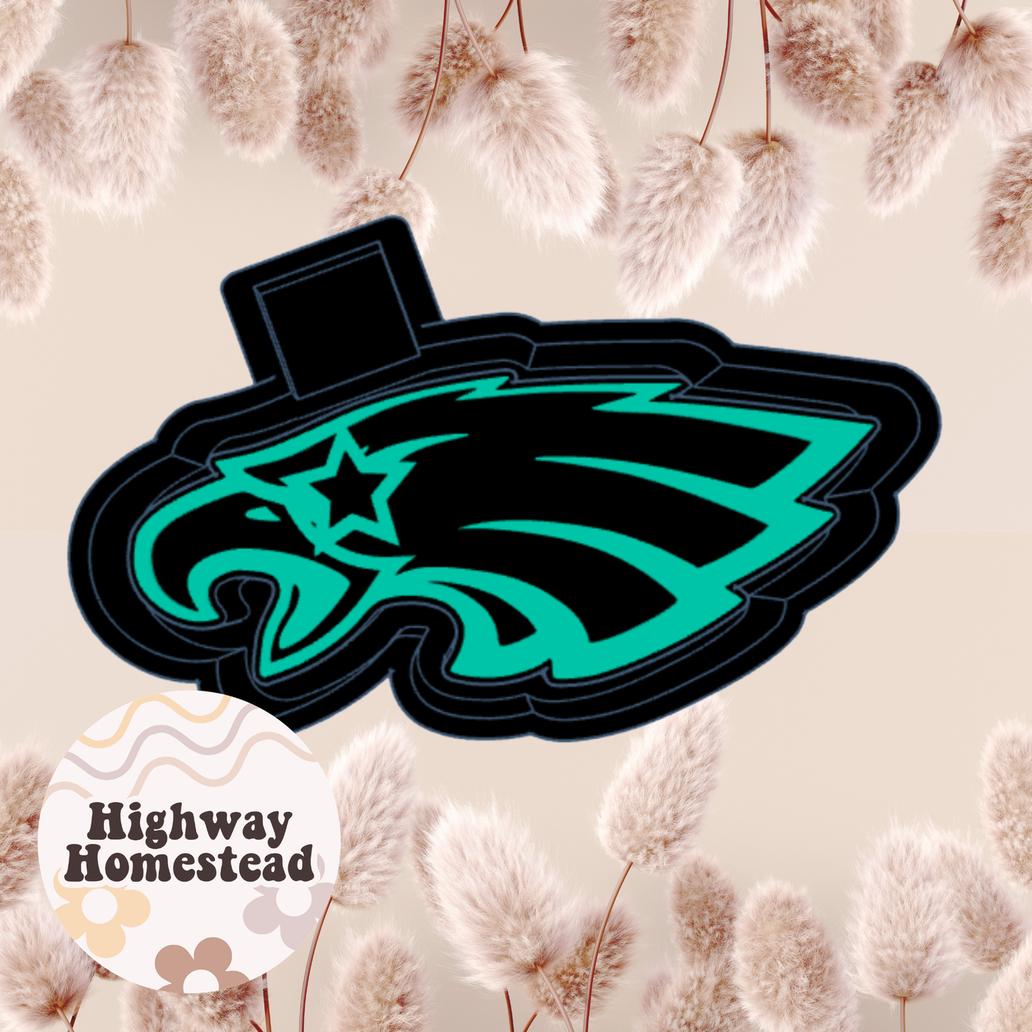 Eagle with Star Eyes Freshie Mold