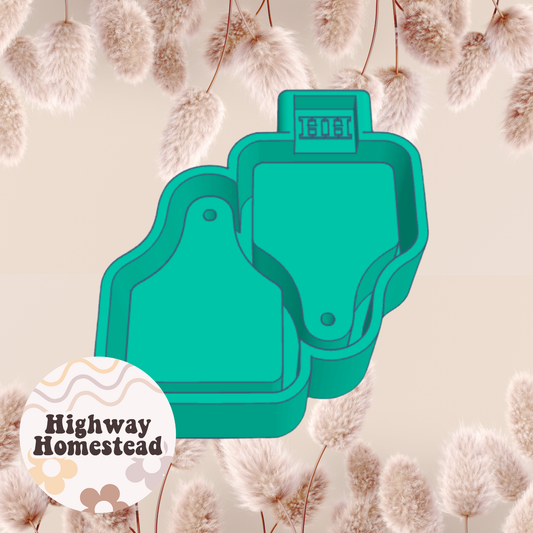 Cow Tag Vent Clips Freshie Mold
