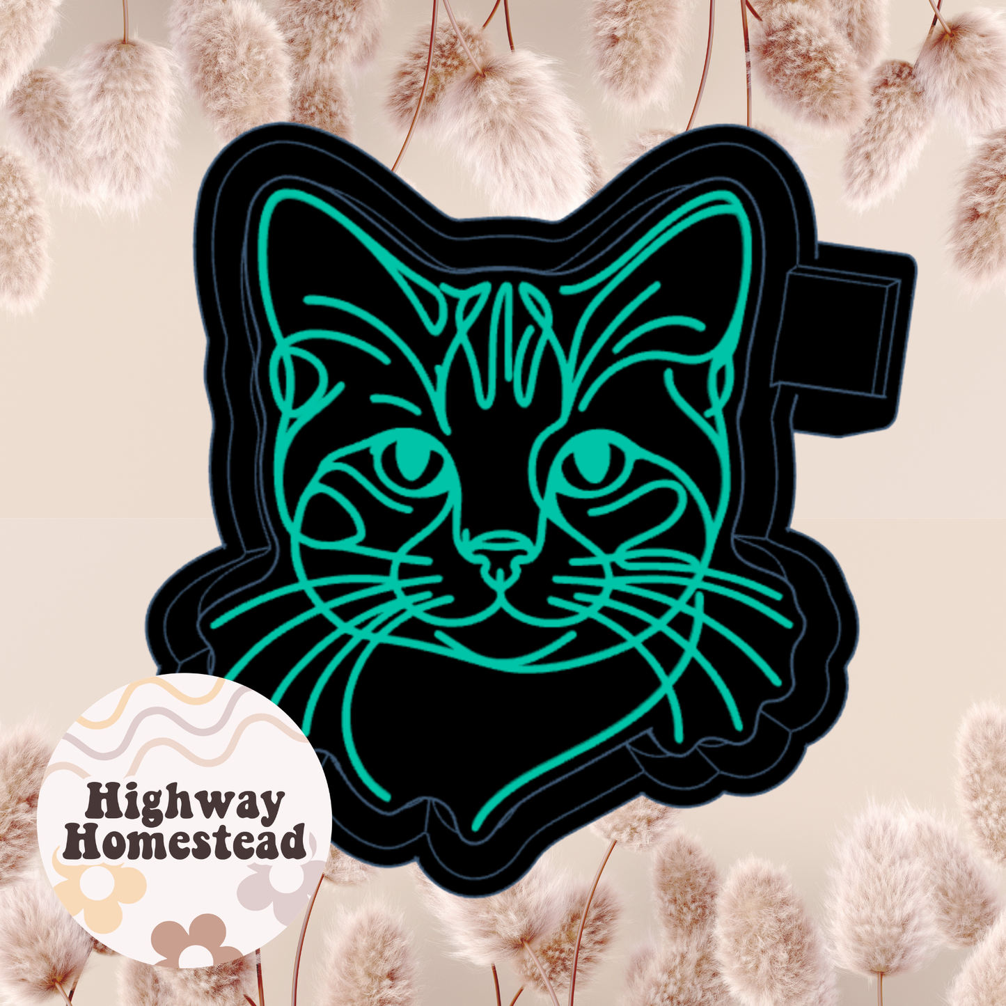 Cat Lines Freshie Mold