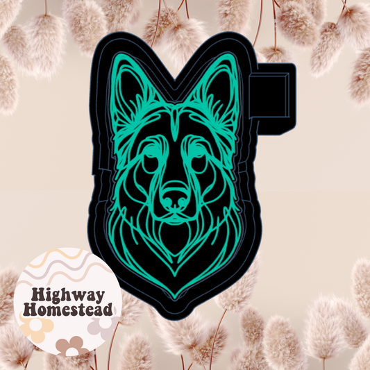 German Shepherd Lines Freshie Mold