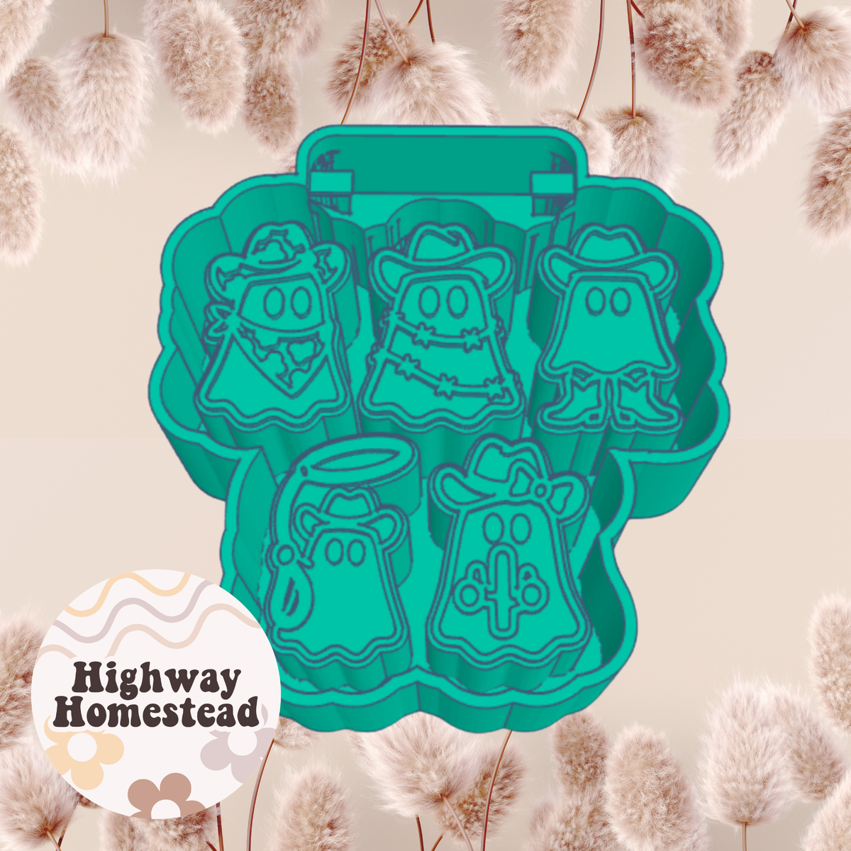 Western Ghost Charms Freshie Mold
